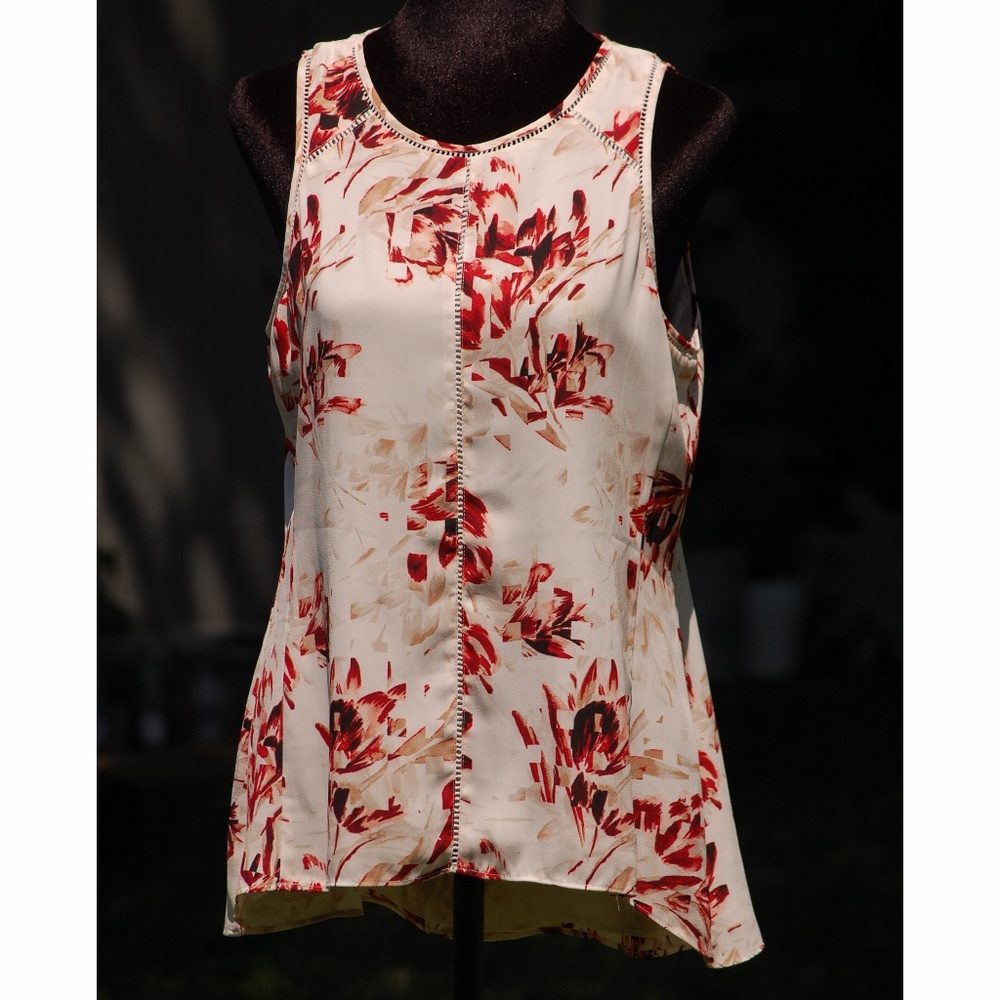 White House Black Market  Floral Top